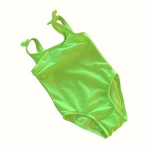 Baby Girl | Swimwear Bodysuit | Lime Neon Green | 12M